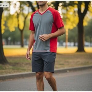 Lululemon V-Neck‎ Short Sleeve T-Shirt L